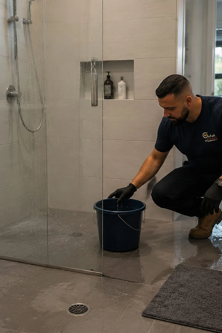 Shower plumbing service in Caulfield